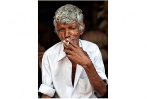 Man smoking in Kerala