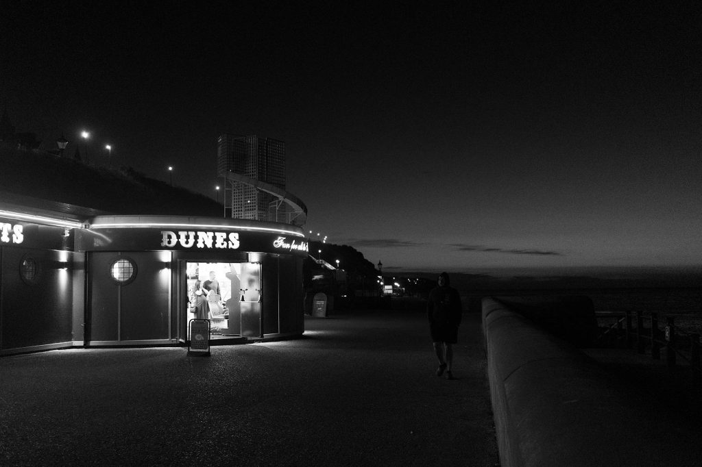 crommer beach from low light photography